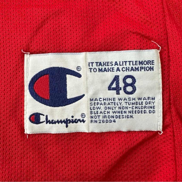 Vintage Champion Chicago Bulls Michael Jordan #23 Basketball Jersey Size 48 (L) - Picture 7 of 7